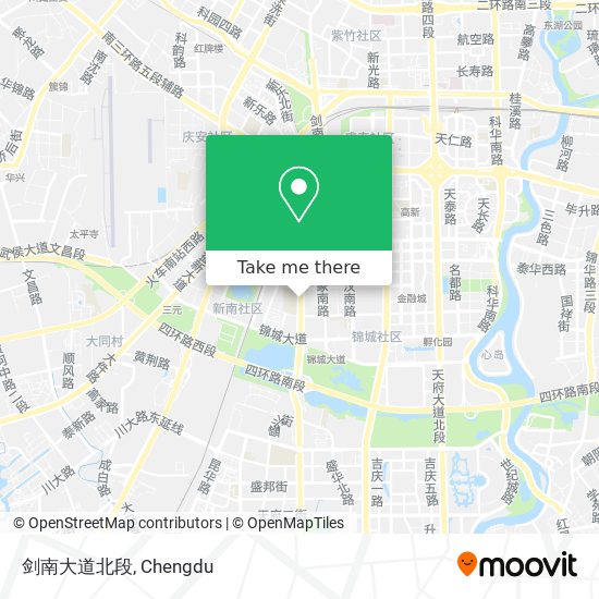 剑南大道北段 map