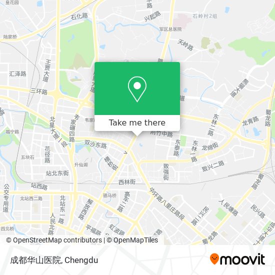 成都华山医院 map