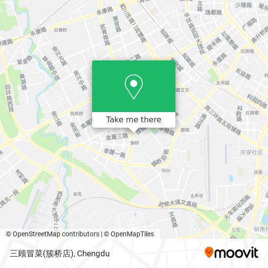 三顾冒菜(簇桥店) map