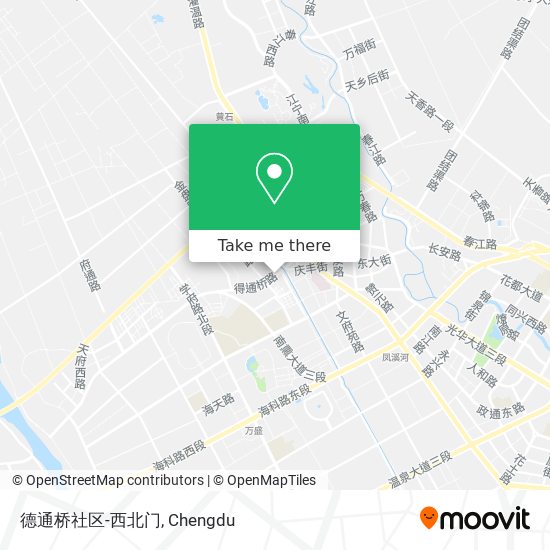 德通桥社区-西北门 map