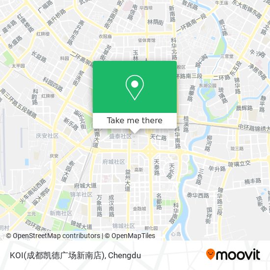 KOI(成都凯德广场新南店) map