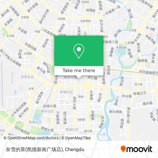 奈雪的茶(凯德新南广场店) map