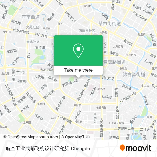 航空工业成都飞机设计研究所 map