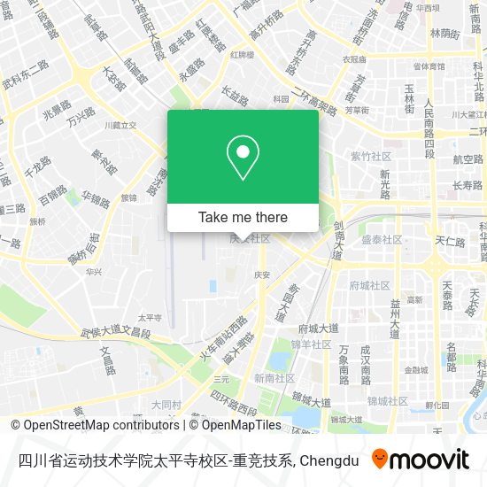 四川省运动技术学院太平寺校区-重竞技系 map