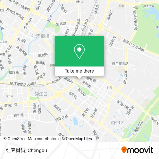 红豆树街 map