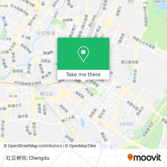 红豆树街 map