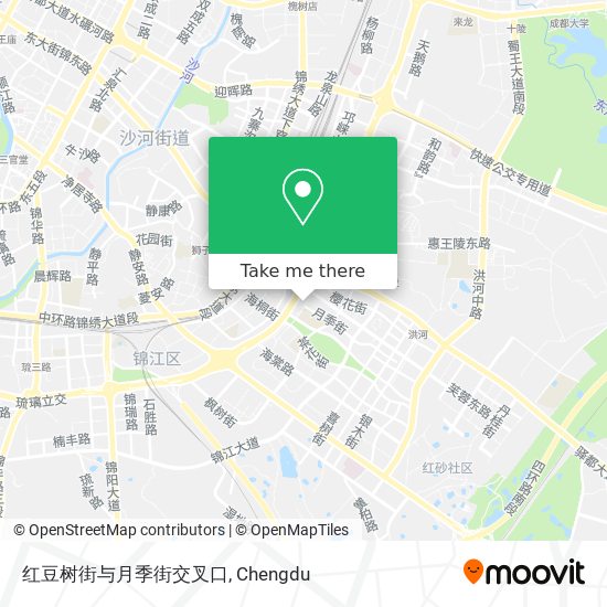 红豆树街与月季街交叉口 map