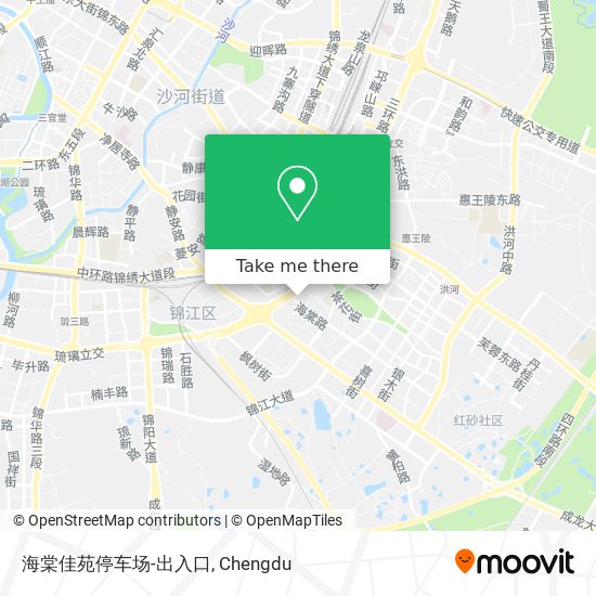 海棠佳苑停车场-出入口 map