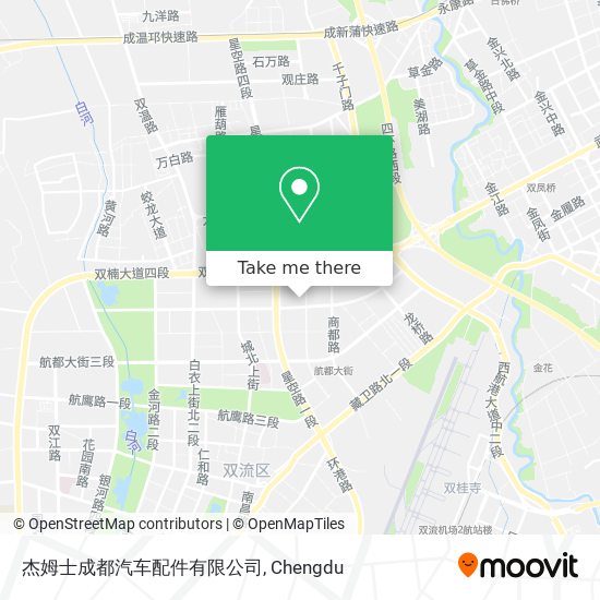 杰姆士成都汽车配件有限公司 map
