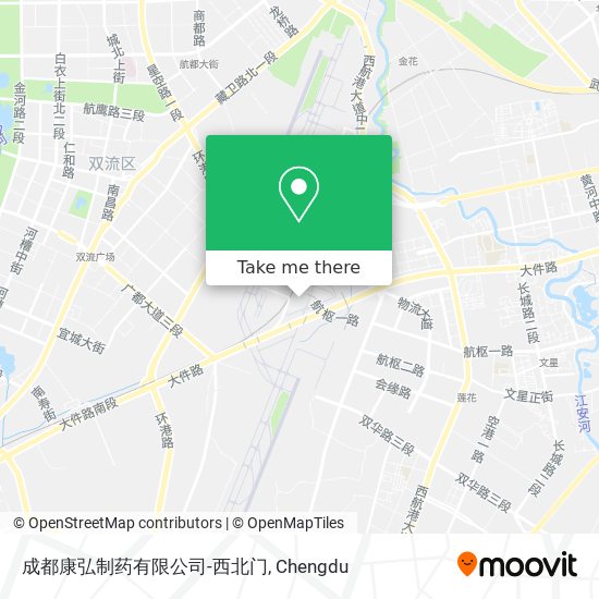成都康弘制药有限公司-西北门 map