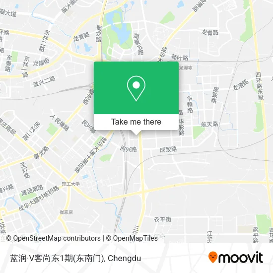蓝润·V客尚东1期(东南门) map