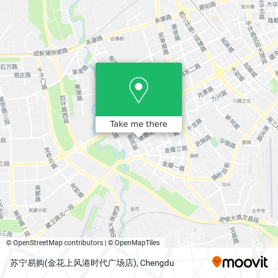 苏宁易购(金花上风港时代广场店) map