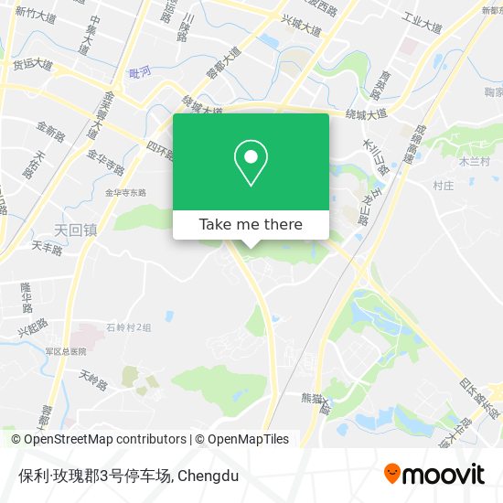 保利·玫瑰郡3号停车场 map