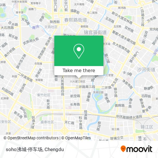 soho沸城-停车场 map