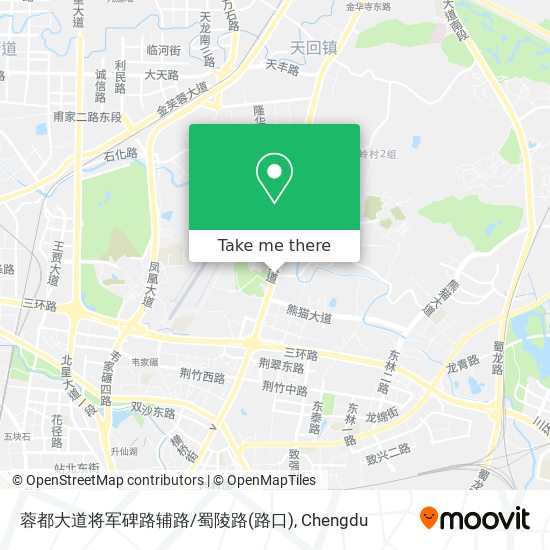蓉都大道将军碑路辅路/蜀陵路(路口) map