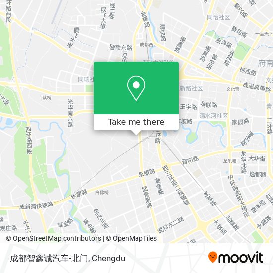 成都智鑫诚汽车-北门 map