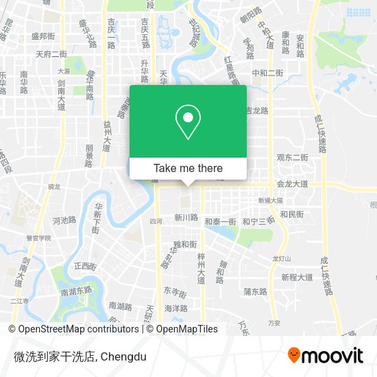 微洗到家干洗店 map