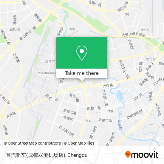 首汽租车(成都双流机场店) map