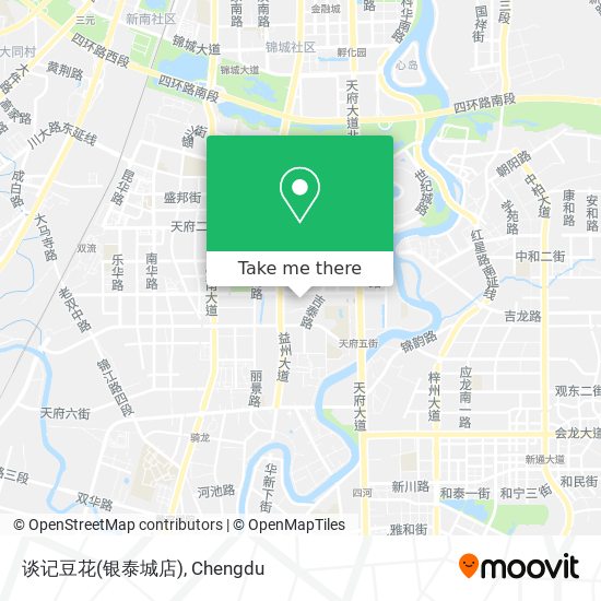 谈记豆花(银泰城店) map