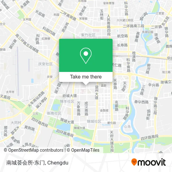 南城荟会所-东门 map