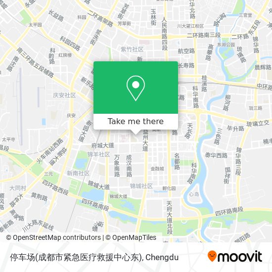 停车场(成都市紧急医疗救援中心东) map