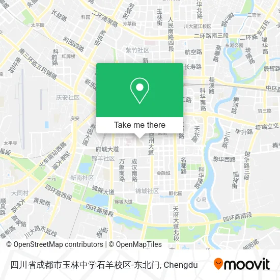 四川省成都市玉林中学石羊校区-东北门 map