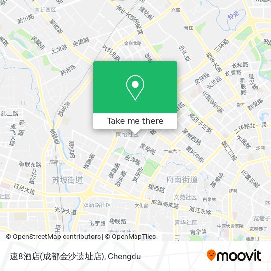 速8酒店(成都金沙遗址店) map