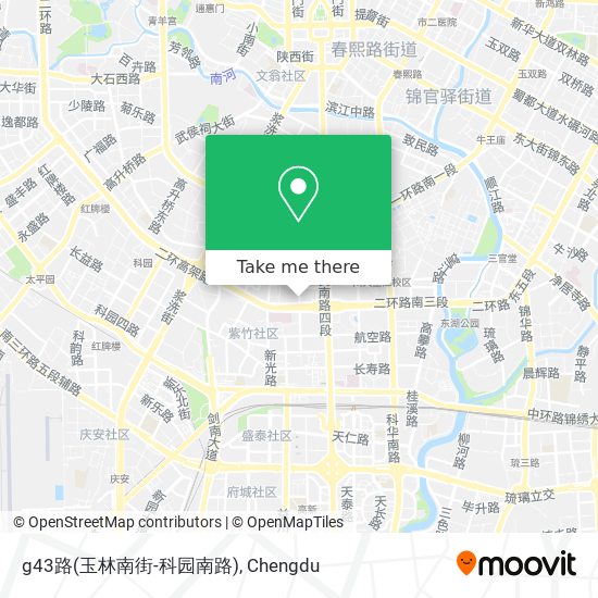 g43路(玉林南街-科园南路) map
