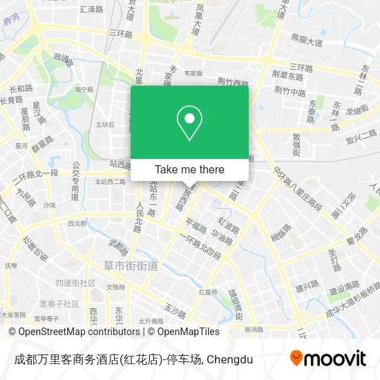 成都万里客商务酒店(红花店)-停车场 map