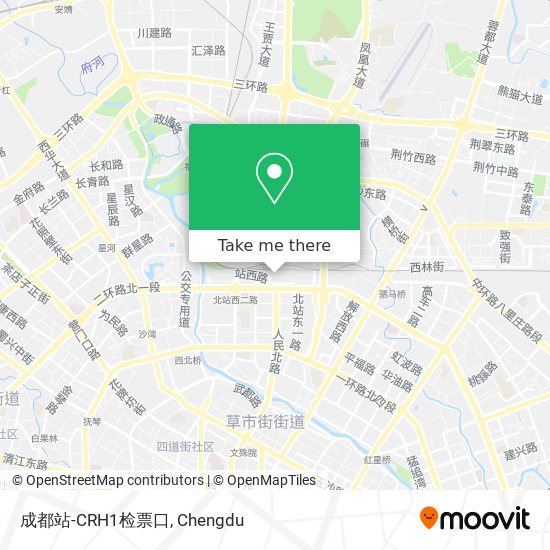 成都站-CRH1检票口 map