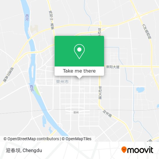 迎春坝 map