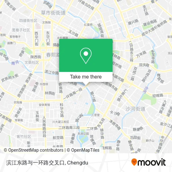 滨江东路与一环路交叉口 map