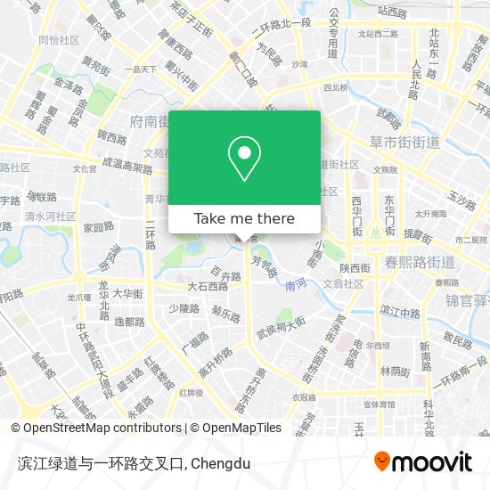 滨江绿道与一环路交叉口 map