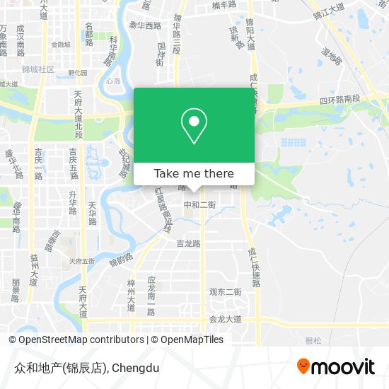众和地产(锦辰店) map