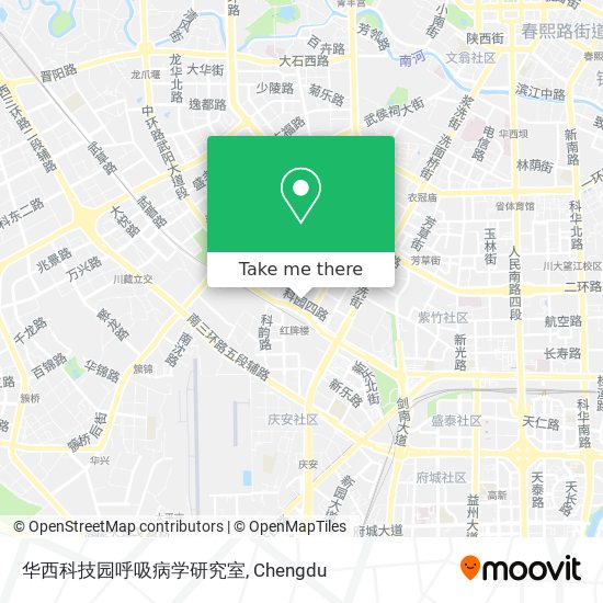 华西科技园呼吸病学研究室 map