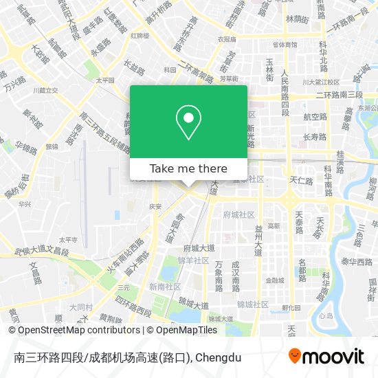 南三环路四段/成都机场高速(路口) map
