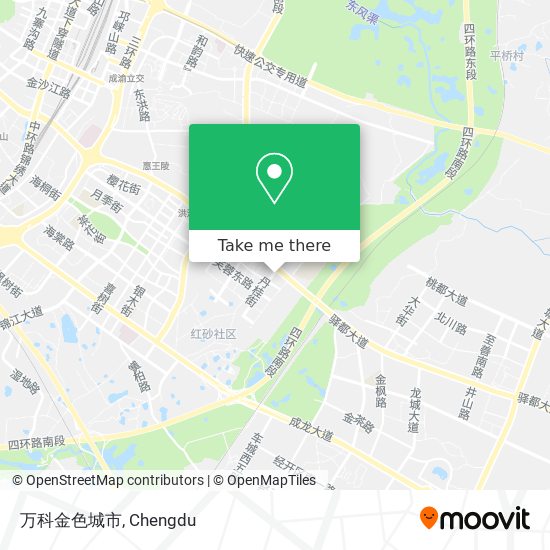 万科金色城市 map