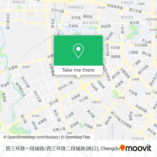 西三环路一段辅路/西三环路二段辅路(路口) map