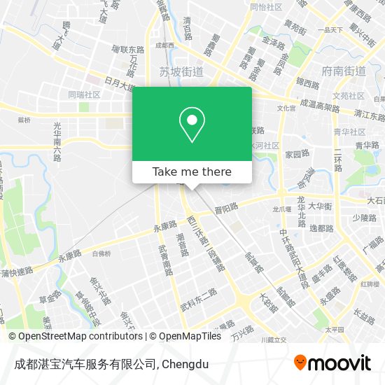 成都湛宝汽车服务有限公司 map