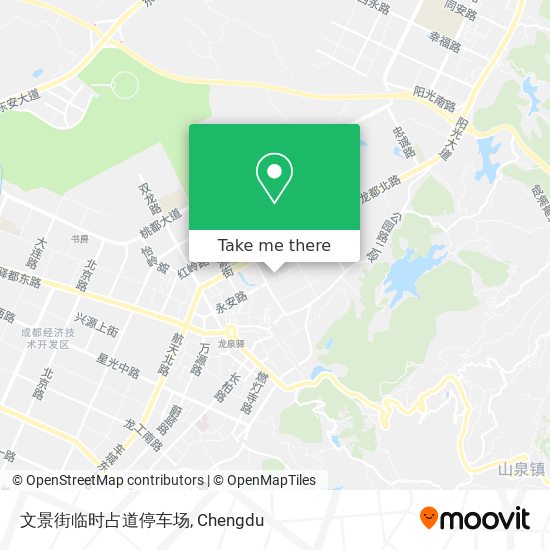 文景街临时占道停车场 map