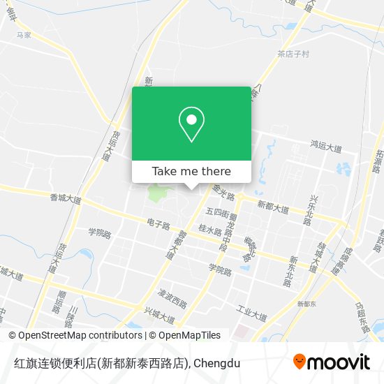 红旗连锁便利店(新都新泰西路店) map