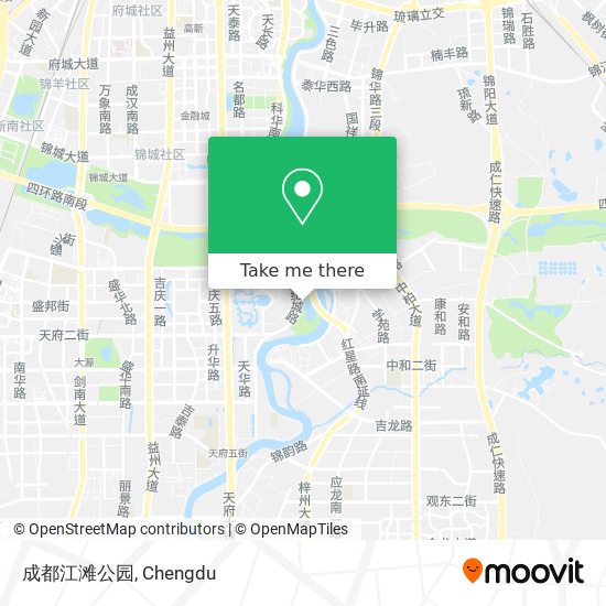 成都江滩公园 map