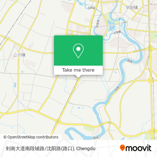 剑南大道南段辅路/沈阳路(路口) map