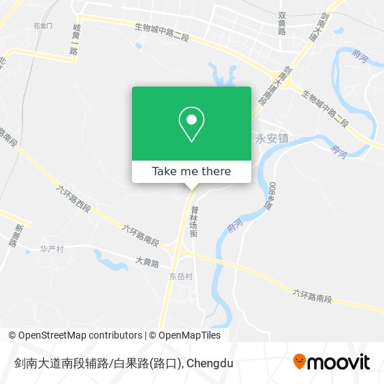 剑南大道南段辅路/白果路(路口) map