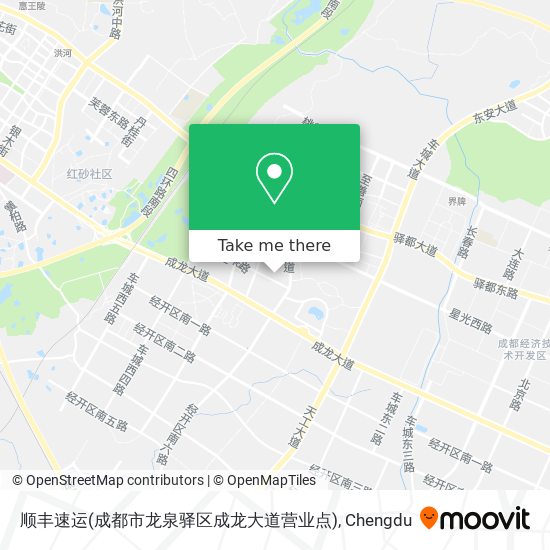 顺丰速运(成都市龙泉驿区成龙大道营业点) map