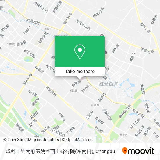 成都上锦南府医院华西上锦分院(东南门) map