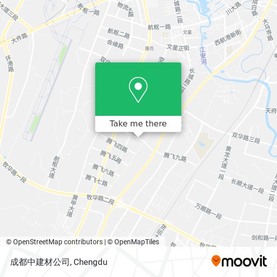 成都中建材公司 map