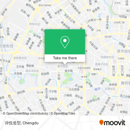 诗悦造型 map