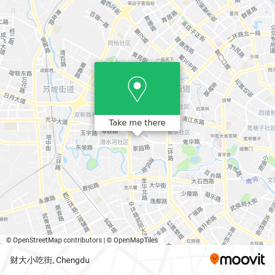 财大小吃街 map