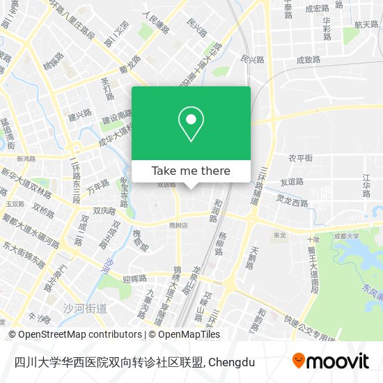 四川大学华西医院双向转诊社区联盟 map